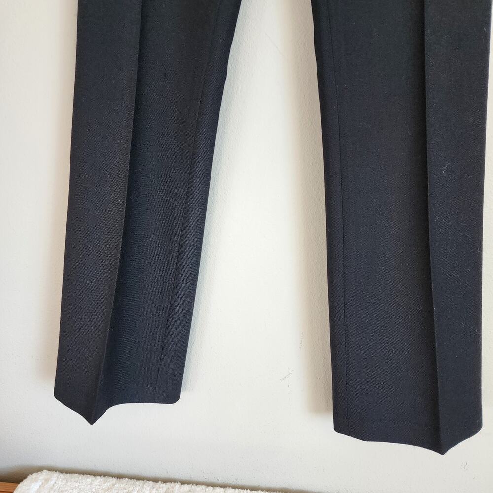Marc Jacobs 100% Wool Black Mid-Rise Dress Trouser Pants Women's Size 8 - Picture 12 of 13